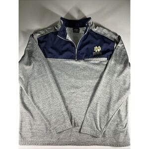 Colosseum Notre Dame Fighting Irish 1/4 Zip Pullover Mens 1X Tall Sweatshirt